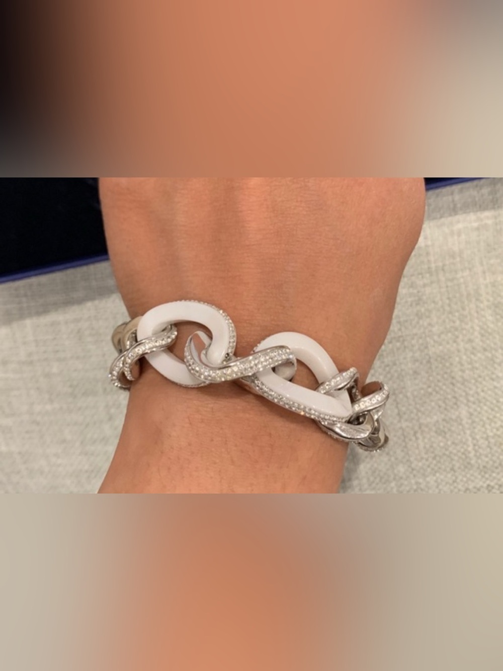 Swarovski white Montaigne Chain bracelet